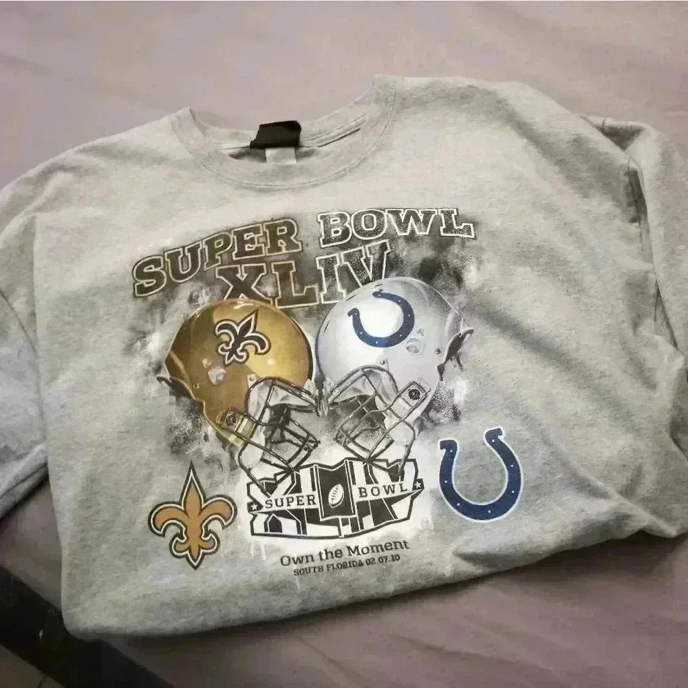 T SHIRT BOWL XLIV SAINTS VS COLTS 02 07 10 - Picture 3 of 6
